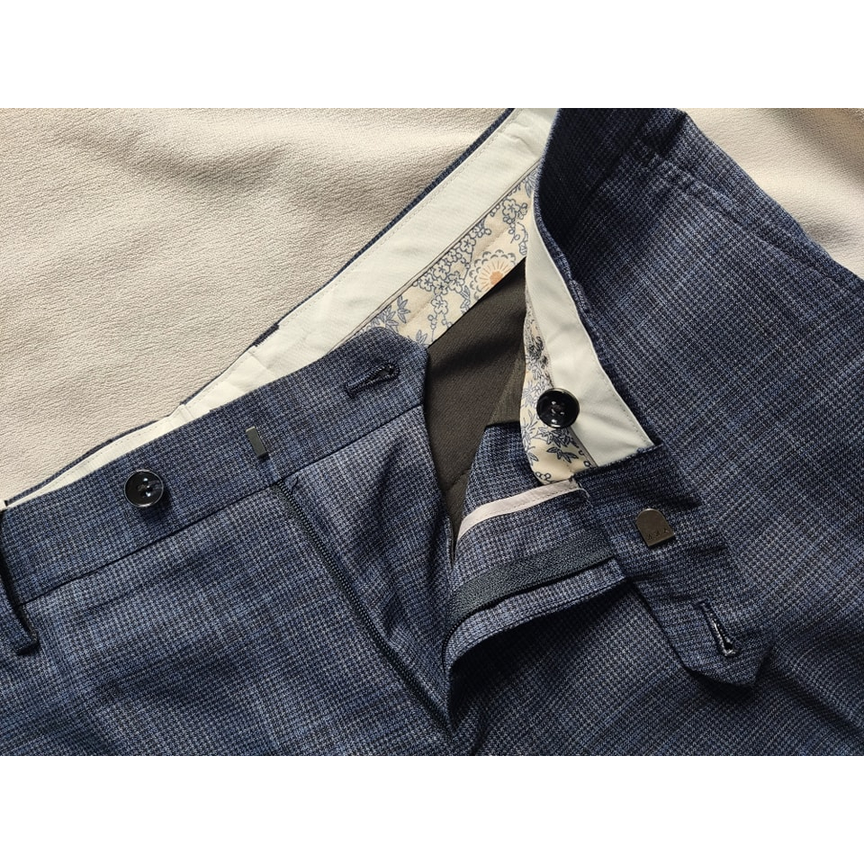 Quần âu NEXT vải đũi linen dáng slim chuẩn form