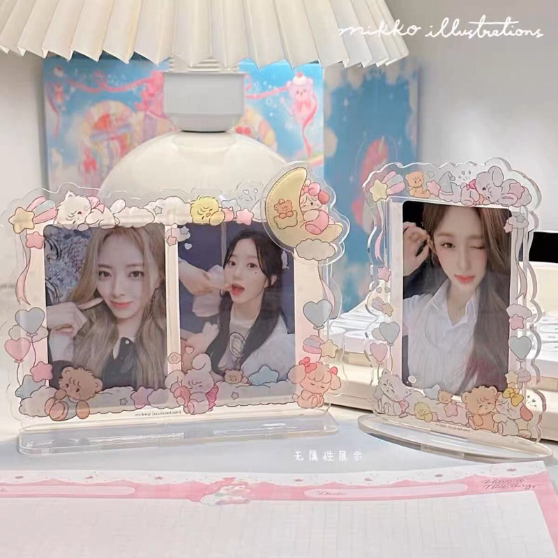 Standee frame đôi_ khung để card đã trang trí