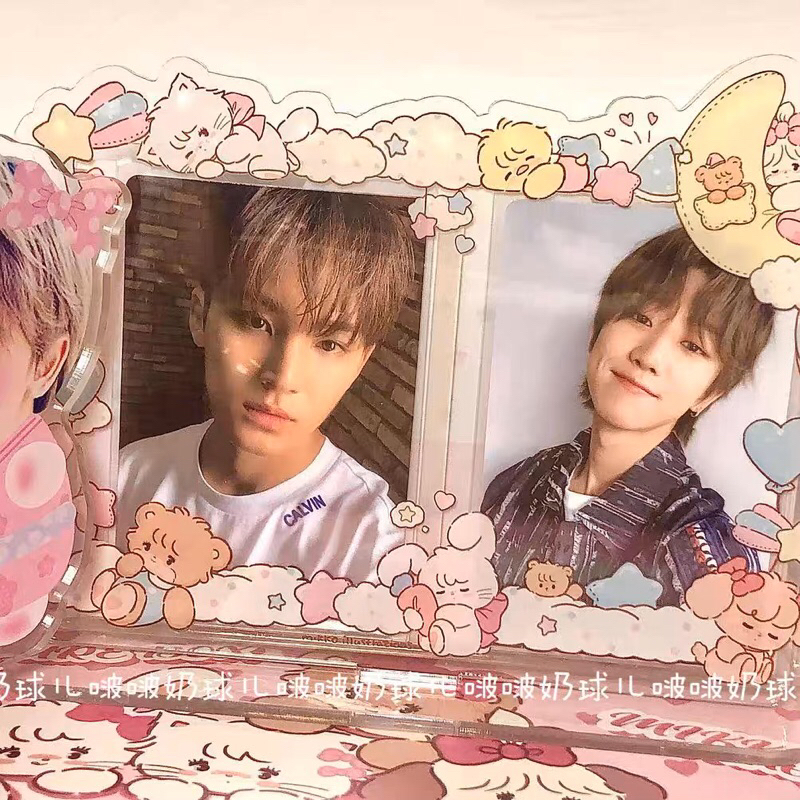 Standee frame đôi_ khung để card đã trang trí