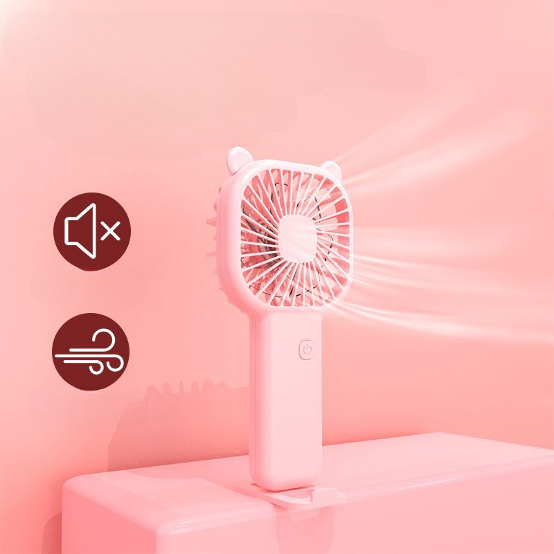 Quạt làm mát cầm - Quạt Tích Điện Cánh 3 Cánh Có Thể Điều Chỉnh Mức Gió Q7