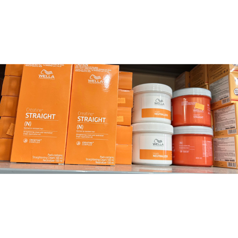 BỘ THUỐC DUỖI ÉP TÓC WELLA DÀNH CHO TÓC KHOẺ STRAIGHT N 100ML x 2 DUỖI & DẬP