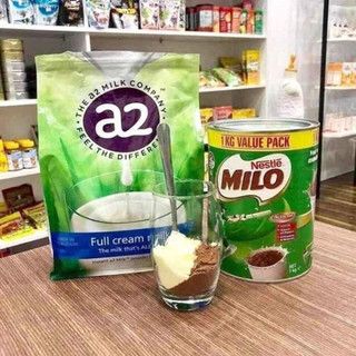  Combo Sữa Milo và Sữa tươi A2 dạng bột của Úc 