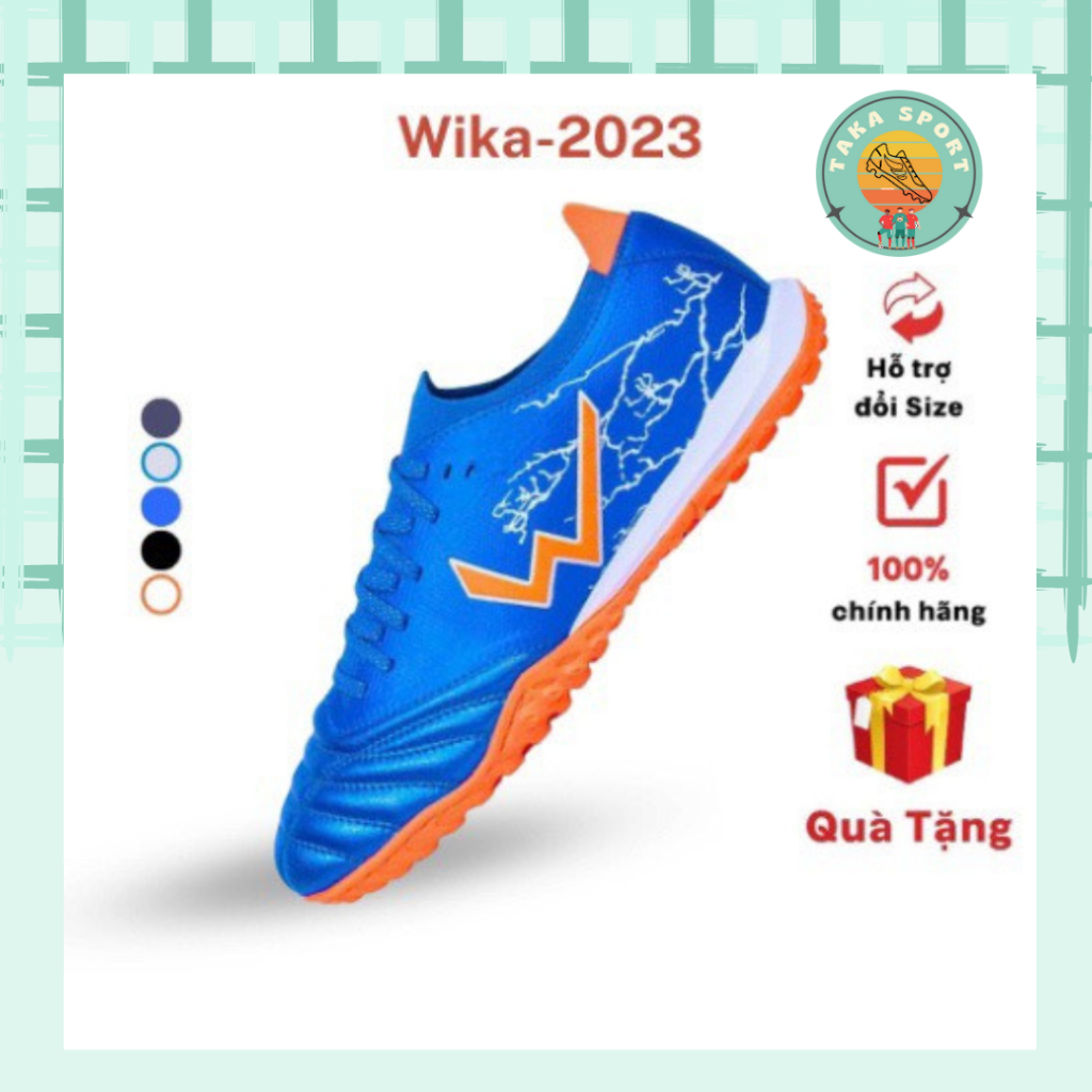 Giày soccer Nam Wi.ka Thunder Chính Hãng, Giày Đá Banh Sân Cỏ tự tạo mới 2023