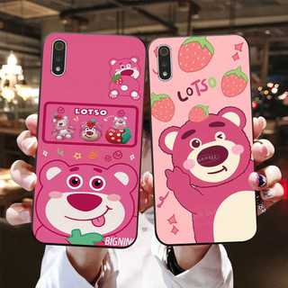 Ốp lưng xiaomi redmi 7a / redmi 8a / redmi 9a in hình gấu dâu siêu cute,dễ thương