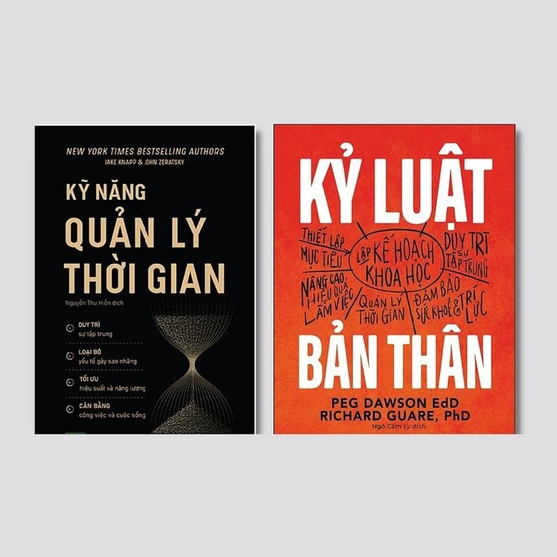 Sách - Combo 2 cuốn Kỹ Năng Quản Lý Thời Gian - Kỷ Luật Bản Thân