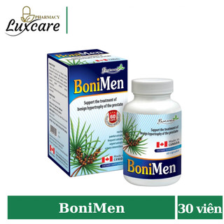 Boni Men Giúp Hạn Chế Tiểu Rắt Tiểu Khó Vào Ban Đêm Ở Nam Giới (Hộp 30 viên) Luxcare Pharmacy