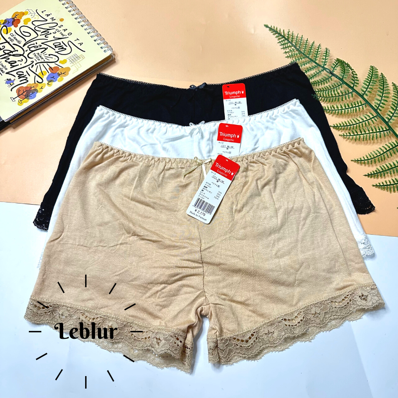 Quần váy nữ cotton co giãn, đồ lót bảo hộ, mang nhà chất mịn nhẹ dày, Leblur