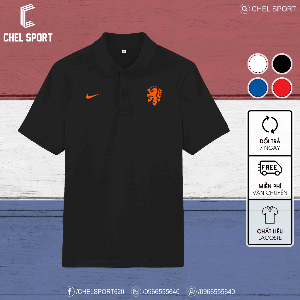 Áo polo cao cấp Hà Lan 2023 [ẢNH THẬT]