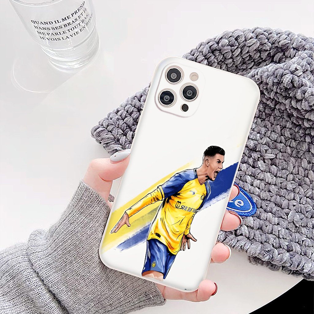 Ốp lưng iphone Ronal.do ăn mừng Siuuuu cho 14 13 13pro 13Prm 6 6S 7 8 7Plus 8Plus IX XR XSMAX e4798