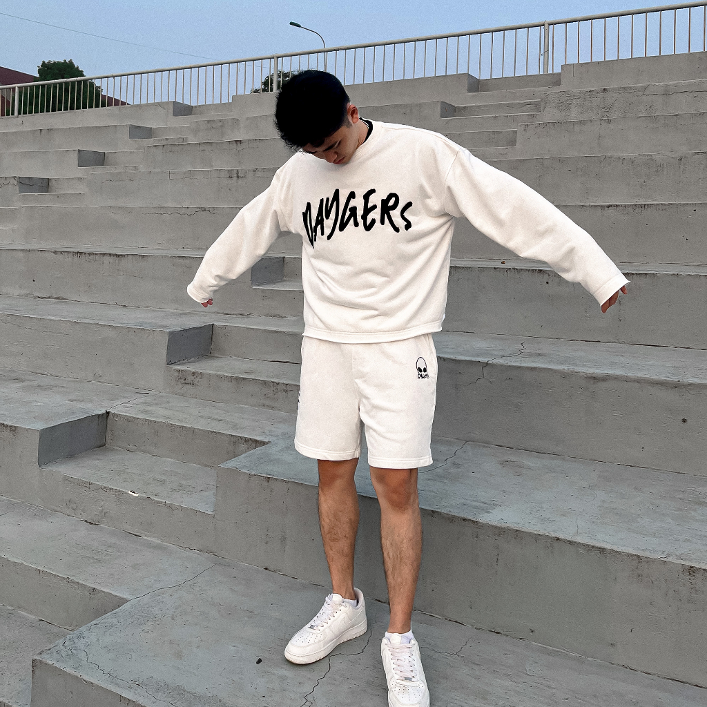 Áo Long Sleeve Sweater BIG LOGO Daygers - Áo nỉ unisex form rộng, nỉ chân cua cao cấp - Local brand chính hãng