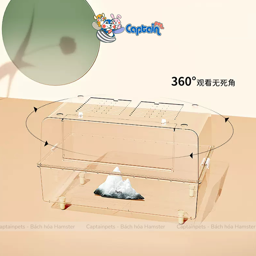 TAFIT Lồng Hamster trong suốt Acrylic siêu lớn 75cm