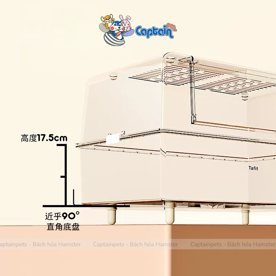 TAFIT Lồng Hamster trong suốt Acrylic siêu lớn 75cm