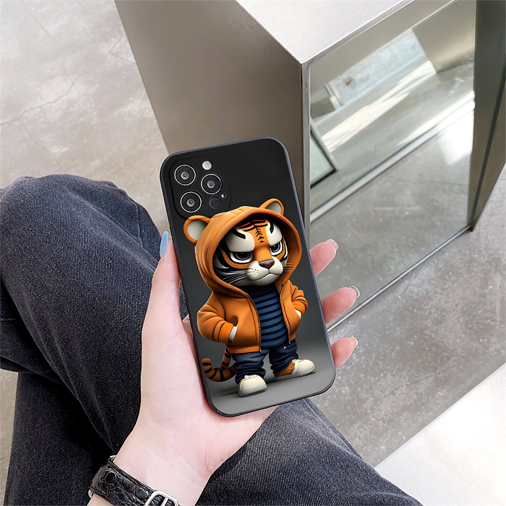 Ốp Điện Thoại hình con hổ siêu đáng yêu Cho iPhone 13 12 7 8 Plus X Xr Xs Max 11 12 Pro Max SE 20 q1141