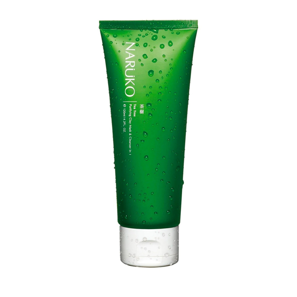 Sữa rửa mặt Naruko tràm trà Tea Tree Purifying Clay Mask and Cleanser 120gr chính hãng Đài Loan