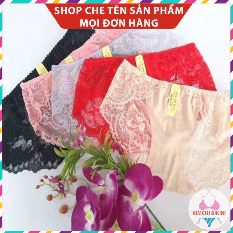 Quần silit nữ su pha ren hoa phối cao cấp KIMCHIBIKINI quần nót nữ sexy nóng bỏng gợi cảm QL157