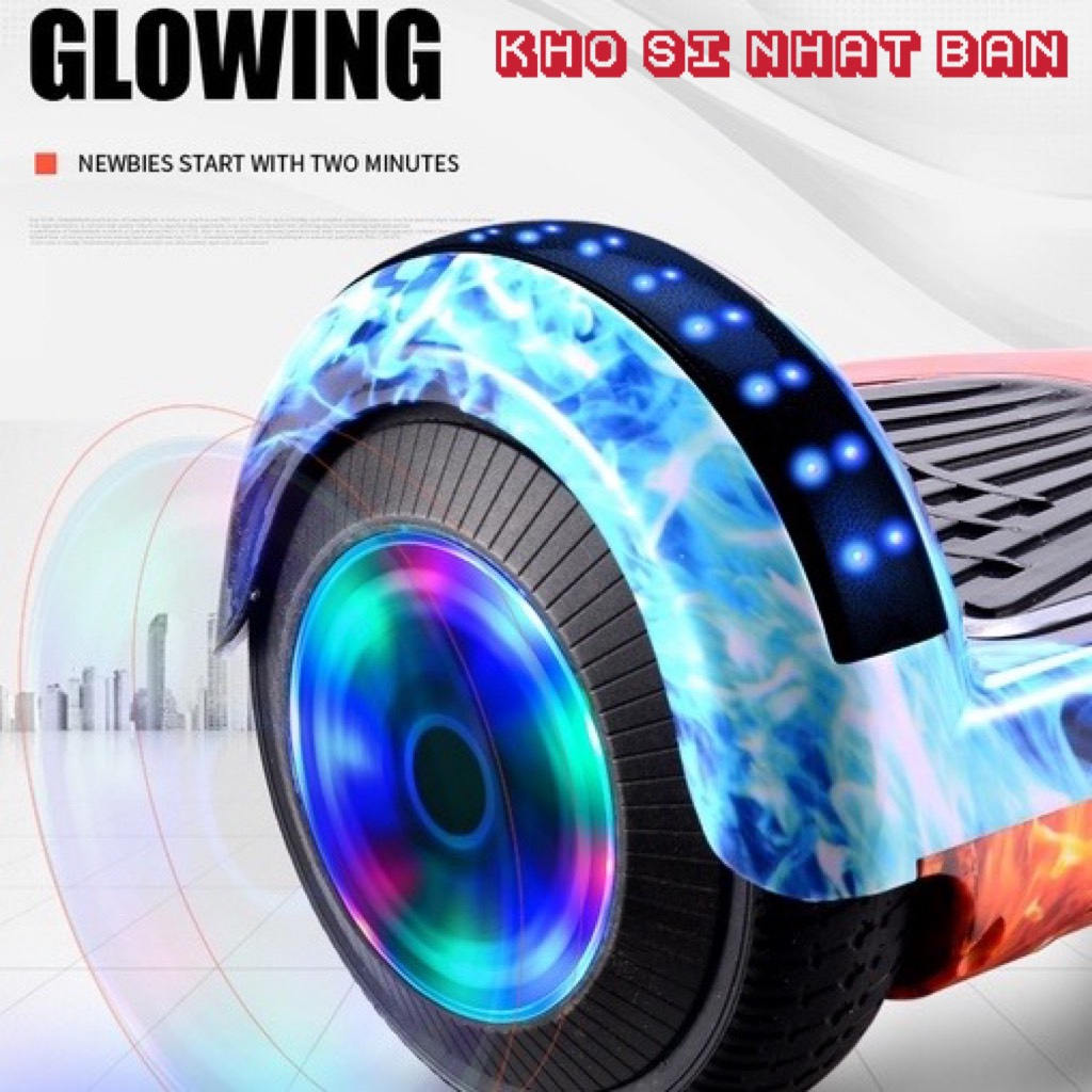 Xe cân bằng -Kết nối Bluetooth 2 bánh thông minh lớn 7 inch-Phát nhạc-Đèn LED siêu ngầu - Động cơ - Tặng 2 Quà