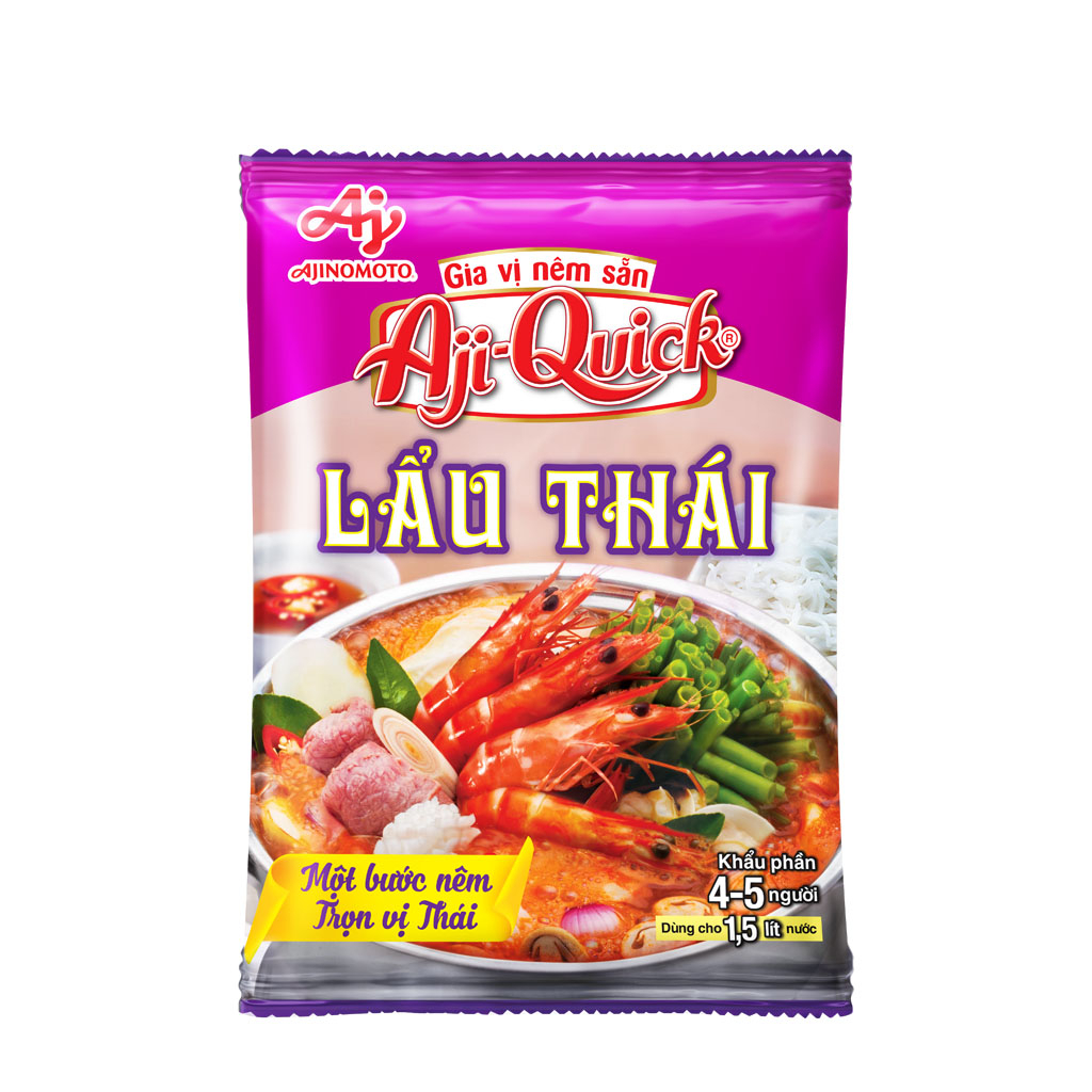 Combo 6 Gói Gia Vị Nêm Sẵn Aji-Quick® Lẩu Thái 50g/Gói