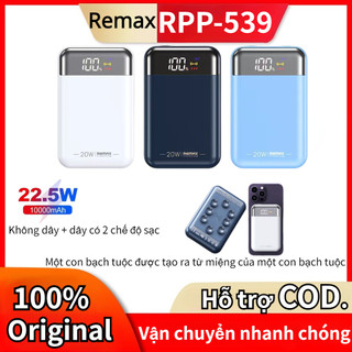 Remax rpp-539 10000mah sạc điện thoại di động pd22.5w điện thoại di động
