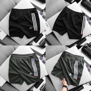 Quần short tập GYM chạy bộ 3 sọc chất vải thun mịn co giãn tốt