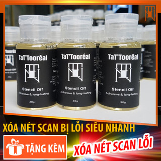 Stencil Off nước xóa nét mực Scan hình xăm bị lỗi