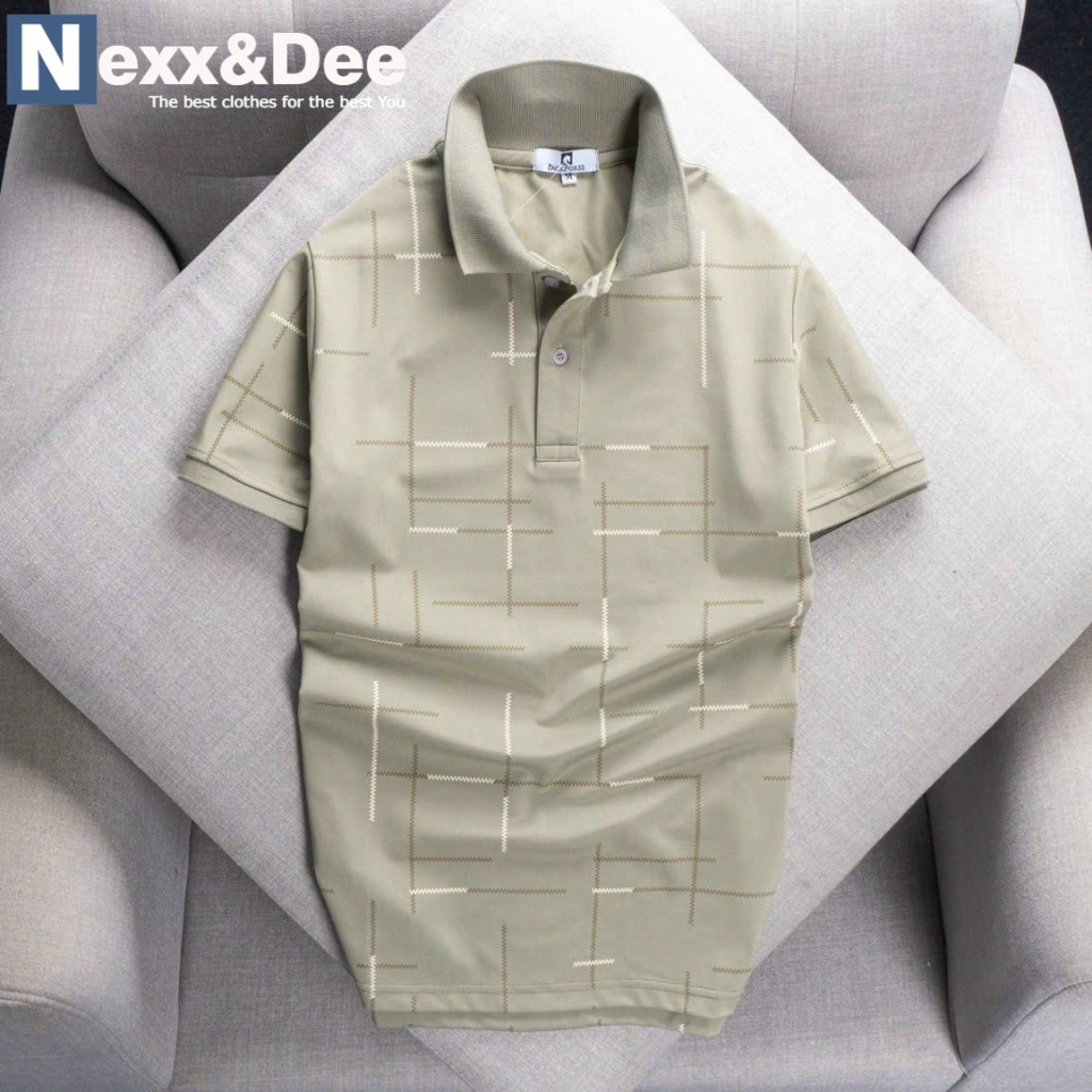 Áo thun POLO nam chấm bi cá sấu họa tiết có cổ bẻ trẻ trung niên big size 3xl Nexx&Dee PL30