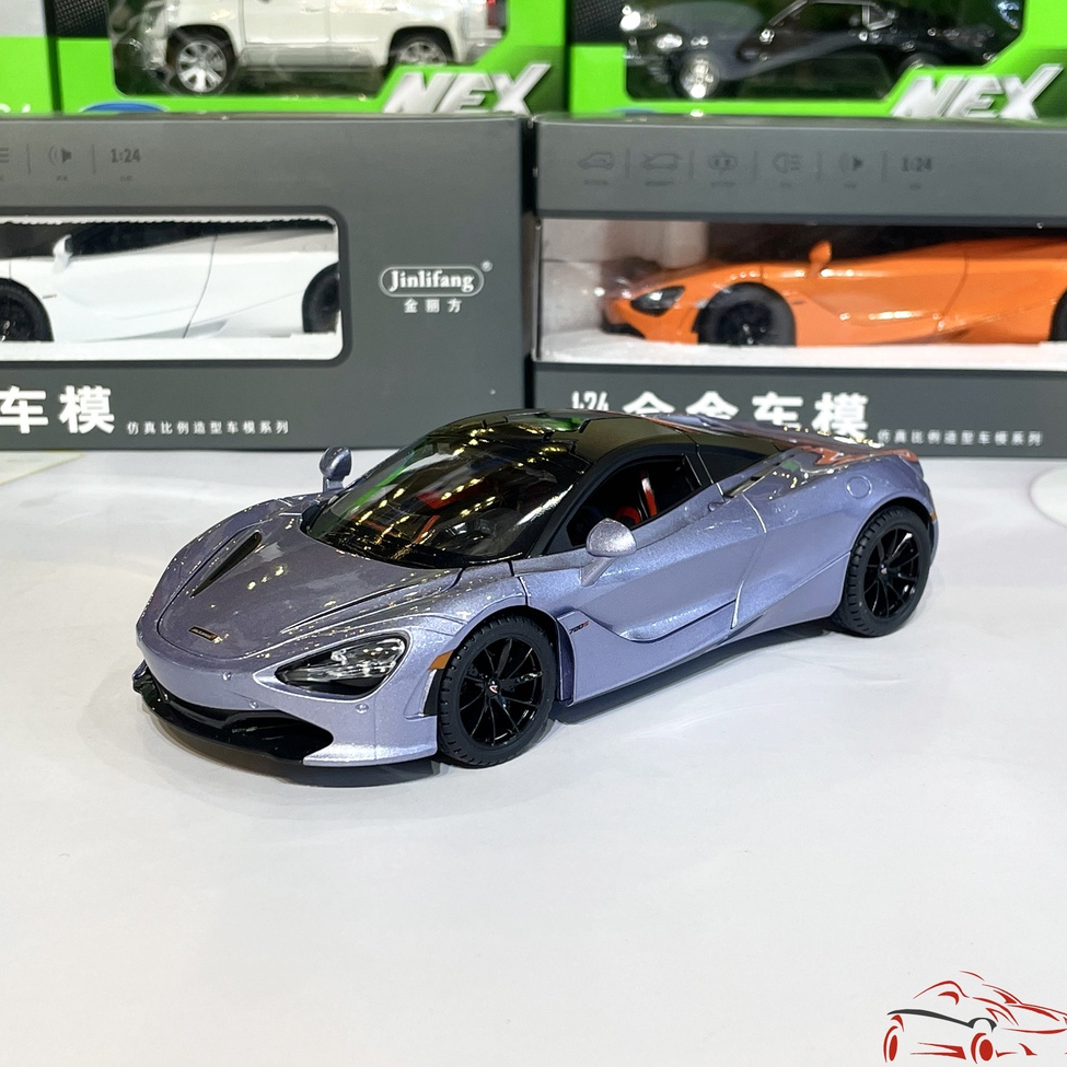 Mô hình xe kim loại Mclaren 720s tỉ lệ 1:24 hãng JINLIFANG 4 màu