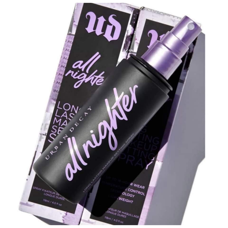 (Đủ bill) Xịt khoáng khoá nền 118ml URBAN DECAY All Nighter Long-Lasting Makeup Setting Spray