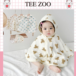 Áo chống nắng kèm kính chắn bụi và gió cho bé Teezoo Áo choàng tránh nắng và gió cho trẻ em QA31