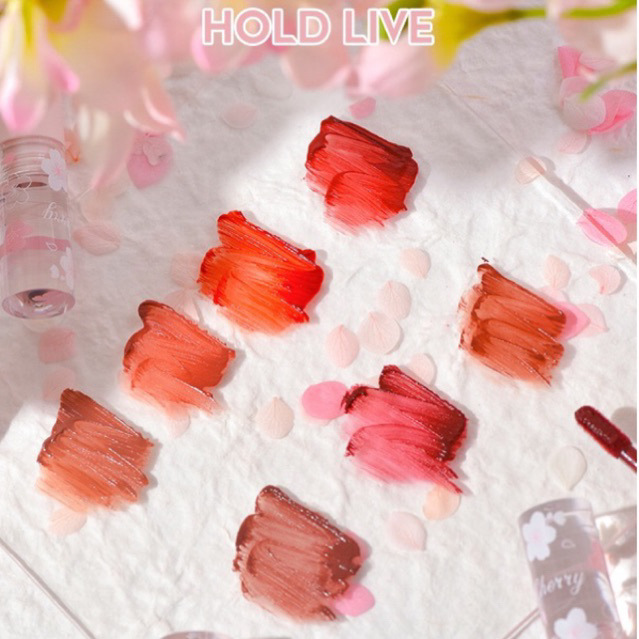 Son kem Hold Live Sakura siêu mềm mịn nắp hoa anh đào xinh xắn