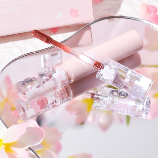 Son kem Hold Live Sakura siêu mềm mịn nắp hoa anh đào xinh xắn