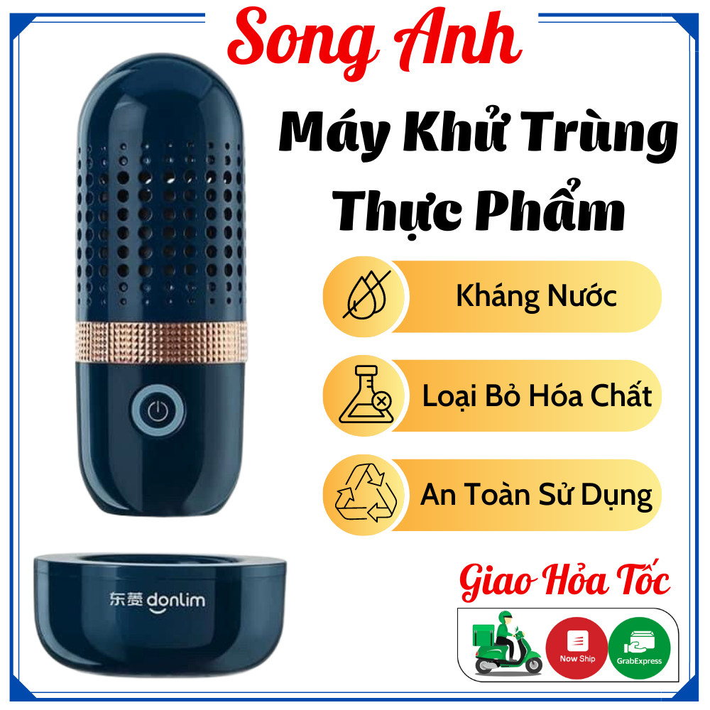Máy rửa rau quả Donlim, máy khử trùng, tiệt trùng hoa quả, thực phẩm tự động bằng công nghệ điện phân nước H01