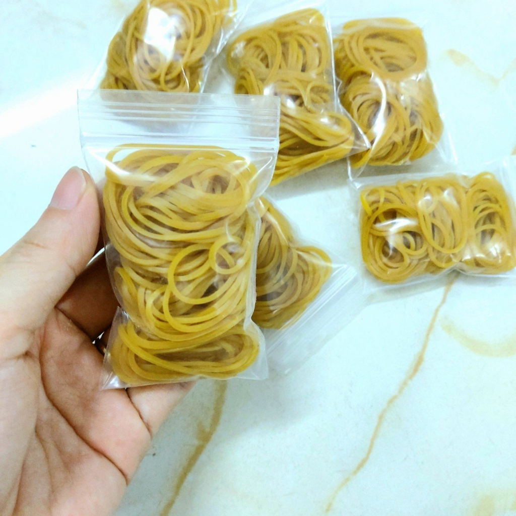 Thun Cột Tóc Cao Su Vàng Bịch nhỏ 13g