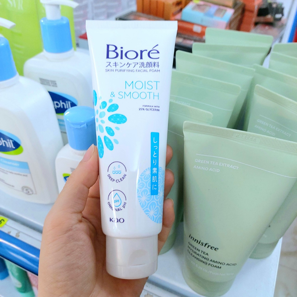 Sữa Rửa Mặt BIORE 100g - Ngừa Mụn , Sáng Da, Cho Làn Da Mịn Màng