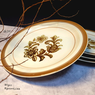 Dĩa gốm hoa mộc
