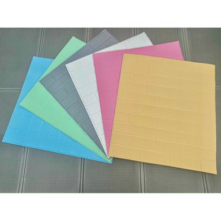Xốp dán tường gạch thẻ Hàn Quốc mẫu mới khổ 70cm x 77cm