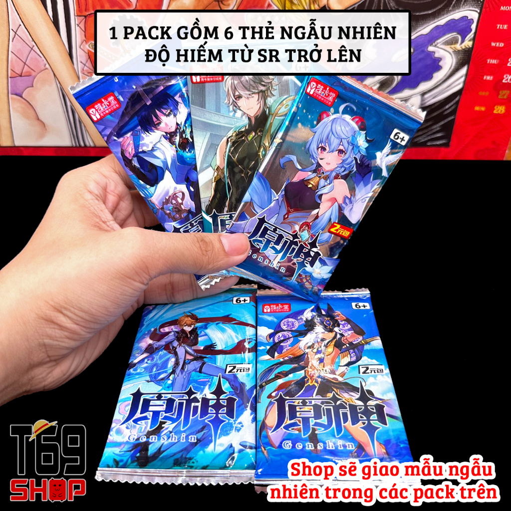 Pack nhân phẩm, gói ảnh thẻ nhân phẩm game Genshin Impact mẫu mới siêu rẻ