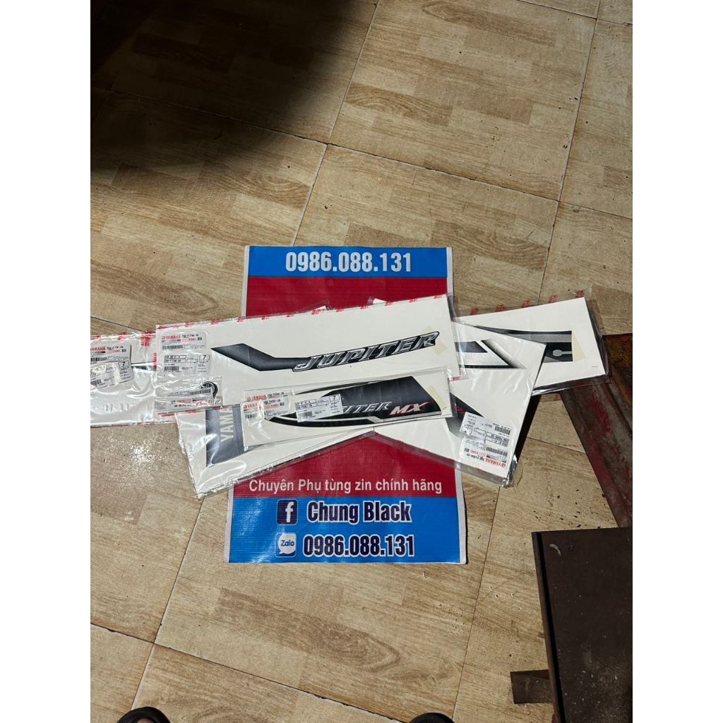 Bộ tem Jupiter MX 2007 zin chính hãng yamaha