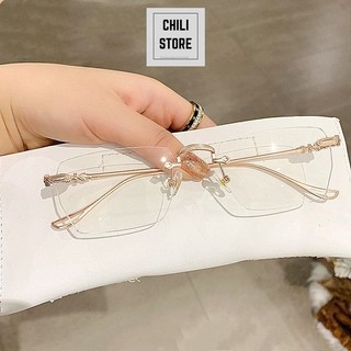 Gọng kính cận nam nữ Chilistore Gọng khoan thời trang hot 01091