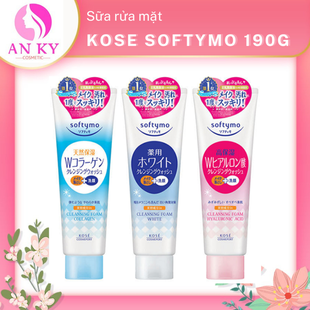 Sữa rửa mặt Kose Softymo Nhật Bản 190g