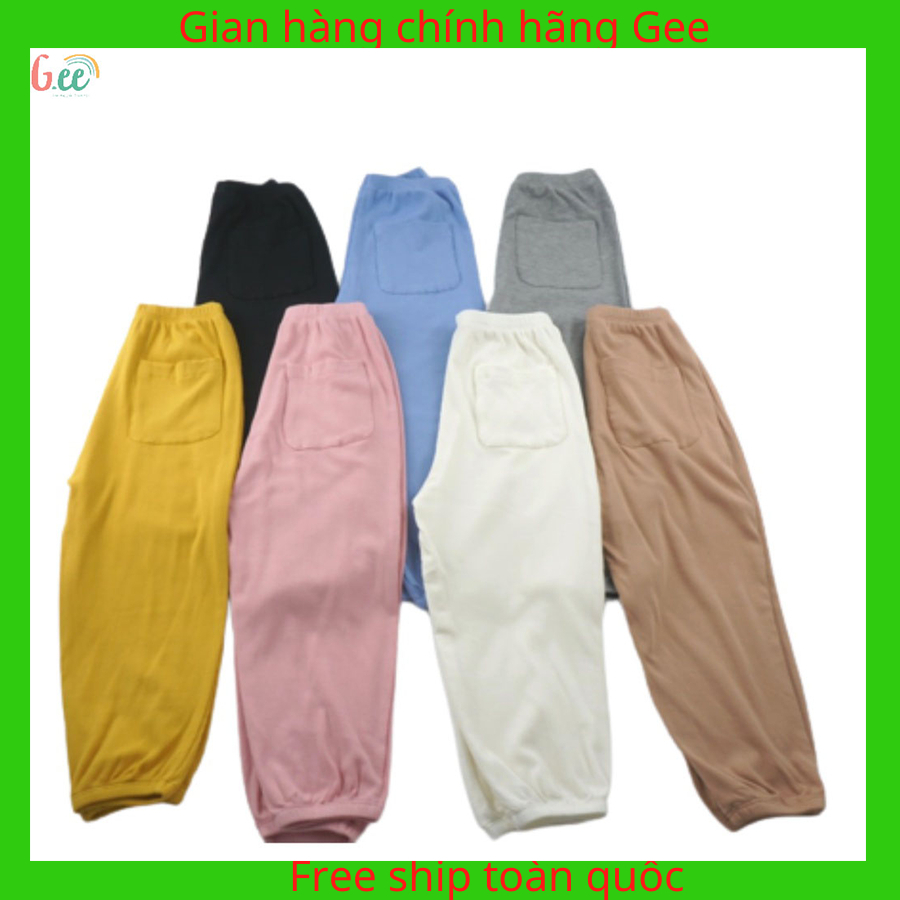 Quần jogger bé trai bé gái quần bomber cho bé cao cấp Gee có lớp lông mỏng mềm mịn êm ái
