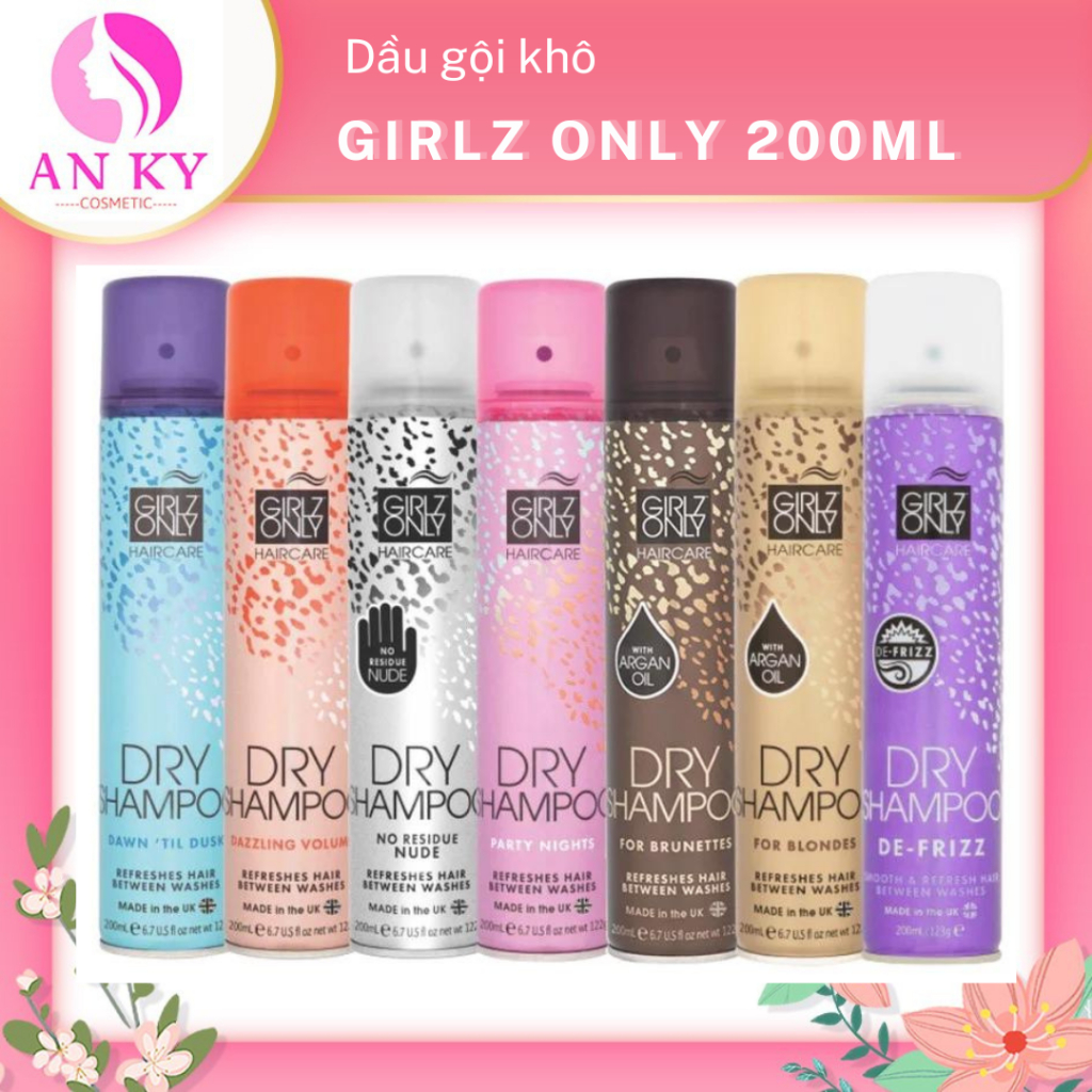 Dầu Gội Khô Girlz Only 200ml