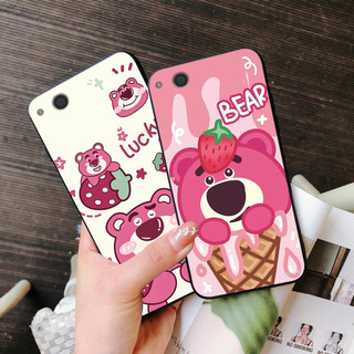 Ốp lưng xiaomi redmi 4a / redmi 5a / redmi 6a in hình gấu dâu siêu cute,dễ thương