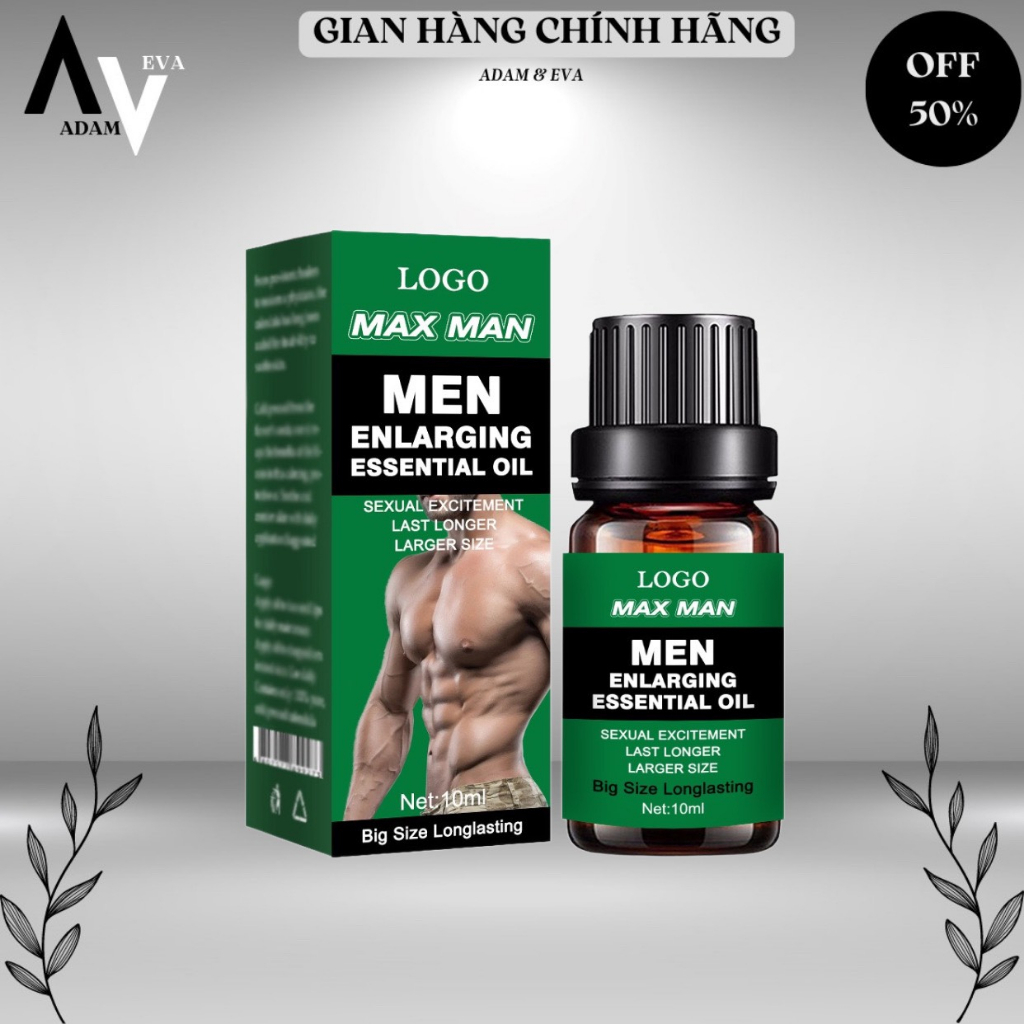 Tinh dầu masage nam giới tăng kích thước Max Man oil massage MENLARGING 10ml