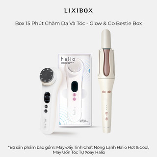 Box máy uốn tóc và đẩy tinh chất -15 phút chăm da và tóc - glow & go bestie box - lixibox