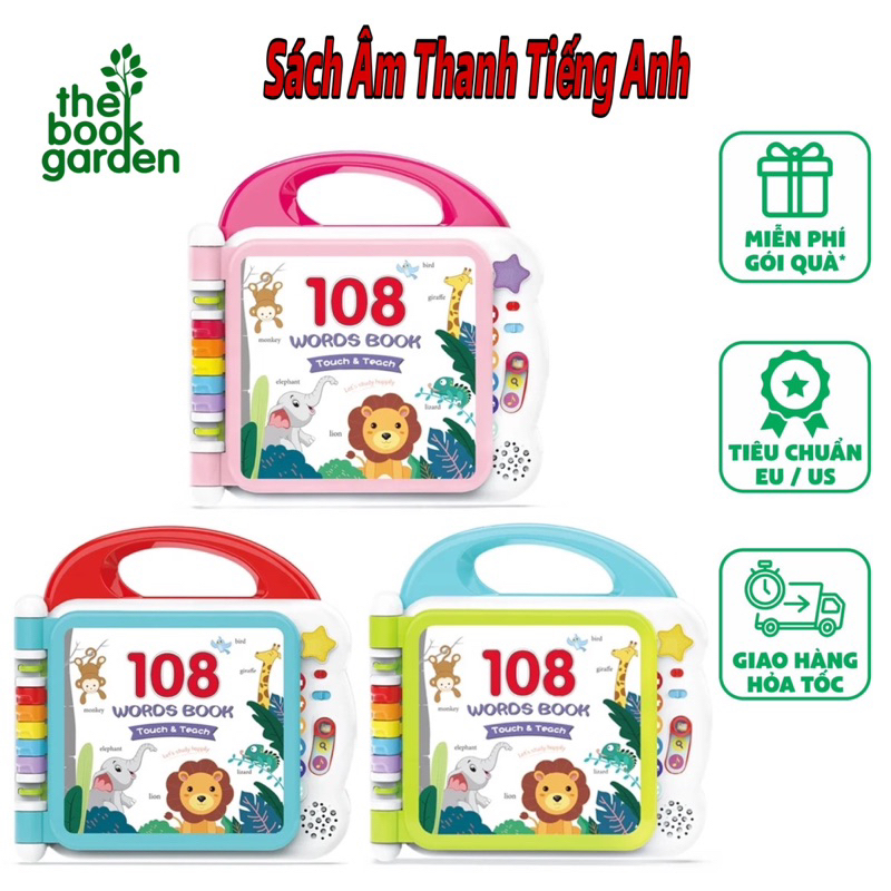 Sách Nhạc Tiếng Anh 108 Từ, Có Nhạc Cho Bé