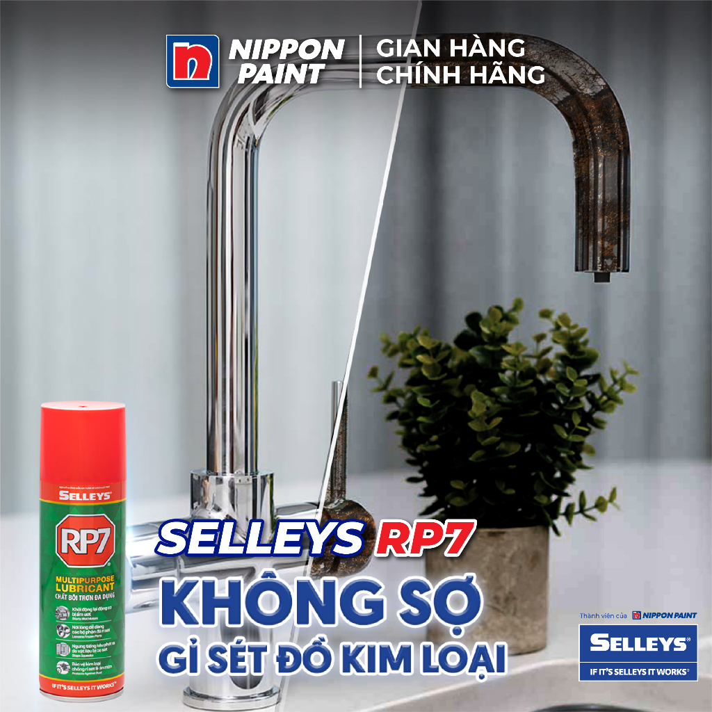 Chai Xịt Chống Rỉ Sét Và Bôi Trơn RP7- Hàng chính hãng SELLEYS - Trọng lượng 350g