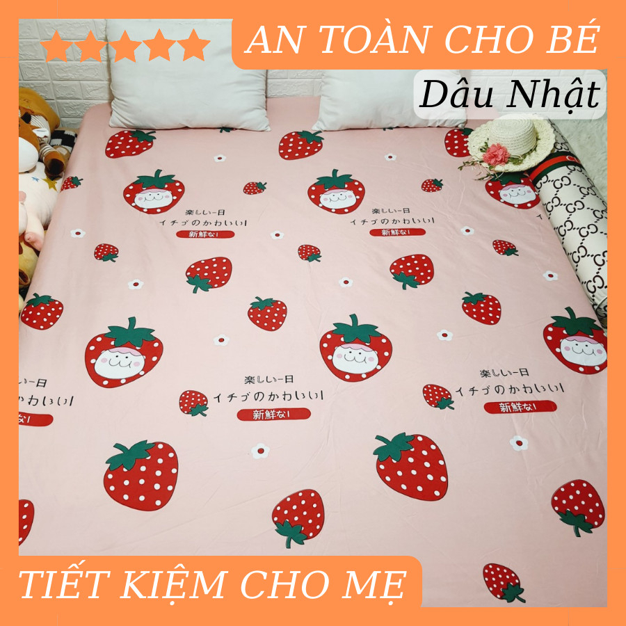 (Giá sốc)  Ga chống thấm cotton HÀN QUỐC - Drap chống nước cotton bảo vệ đệm mẫu Vườn thú, được chọn mẫu - Đủ size