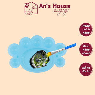 Khay đựng màu vẽ - Khay pha màu nail màu xanh ngọc