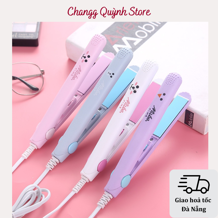 Máy làm tóc, máy là tóc, uốn duỗi kẹp tóc mini đa năng ( có nắp đầu bảo quản )