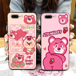 Ốp lưng Iphone 7 Plus / ip 8 Plus in hình gấu dâu siêu cute,dễ thương